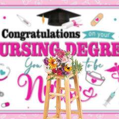 Lofaris Congratulations On Your Nursing Degree Grad Backdrop