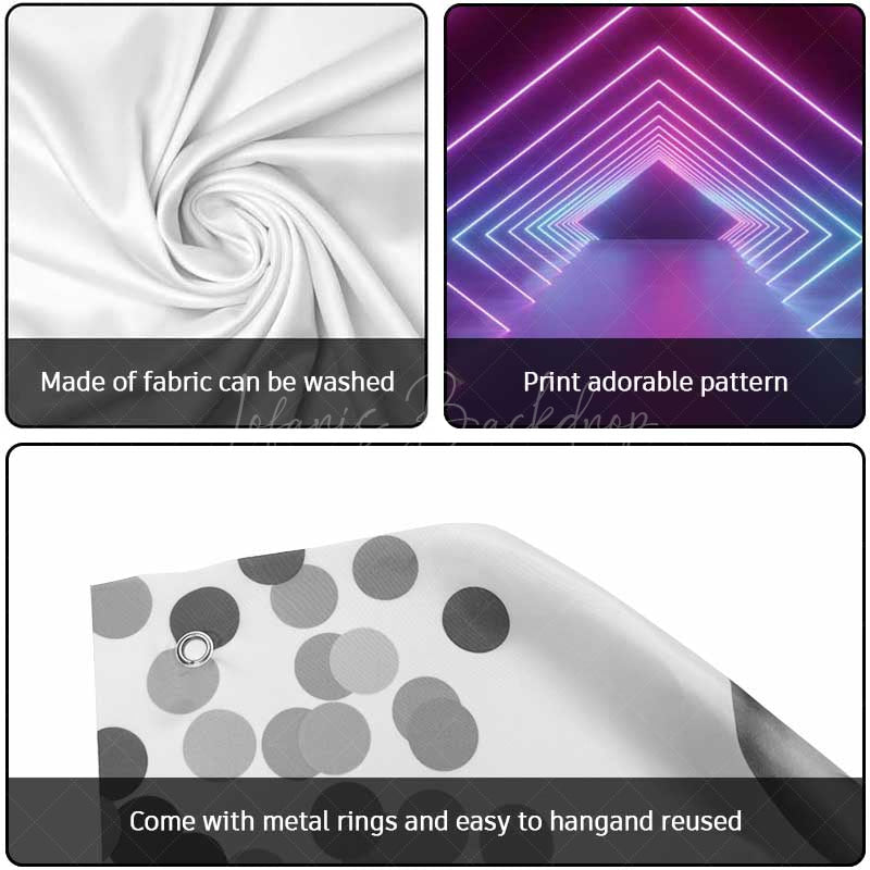 Lofaris Cool Future Science Neon Channel Garage Door Banner