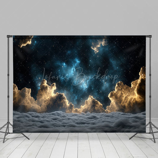 Lofaris Cosmic Starry Sky Night Cloudy Photography Backdrop