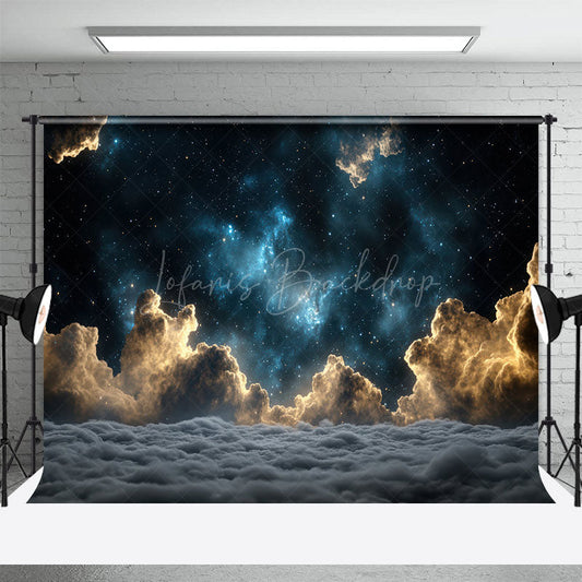 Lofaris Cosmic Starry Sky Night Cloudy Photography Backdrop