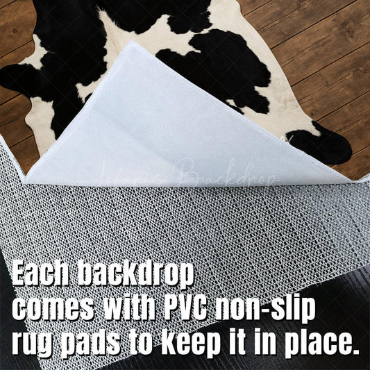 Lofaris Cow Shape Carpet Fabric Floor Backdrop For Photo