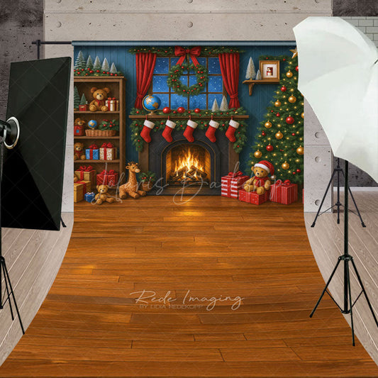 Lofaris Cozy Christmas Room Sweet Holiday Sweep Backdrop