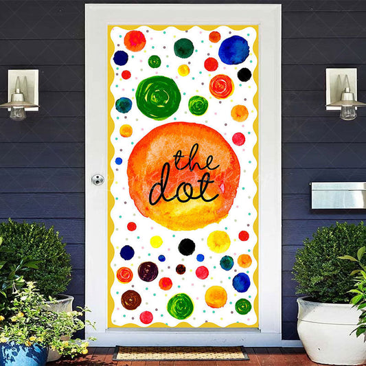 Lofaris Creative Painted Colorful The Dot Party Door Cover