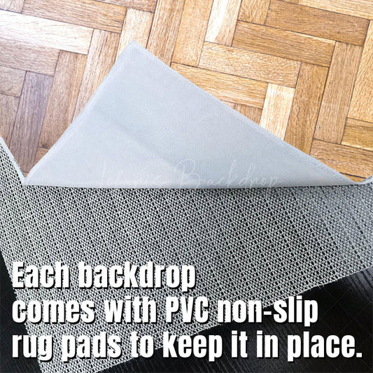 Lofaris Criss Crossing Wooden Pattern Fabric Floor Backdrop