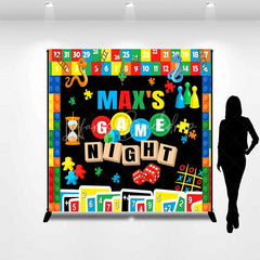 Lofaris Custom Birthday Backdrop Game Night Board Games Dice and Cards Party Decoration