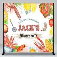 Lofaris Custom Birthday Backdrop Seafood Boil Crawfish Shrimp Feast Photography Background