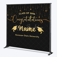 Lofaris Custom Graduation Backdrop Personalized Class of 2026 Congratulations Party Supplies