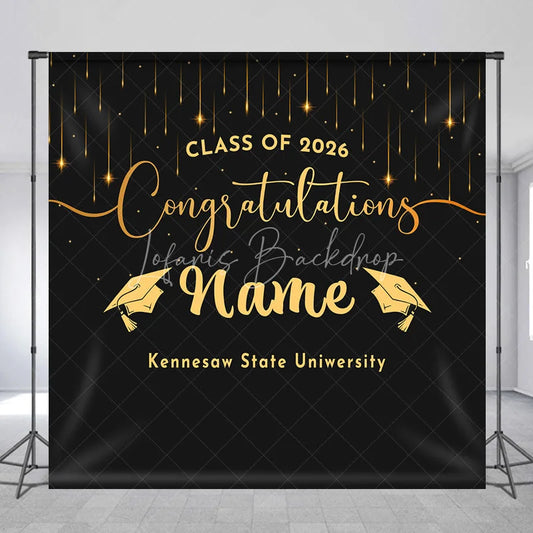 Lofaris Custom Graduation Backdrop Personalized Class of 2026 Congratulations Party Supplies