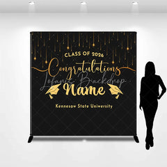 Lofaris Custom Graduation Backdrop Personalized Class of 2026 Congratulations Party Supplies
