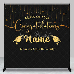 Lofaris Custom Graduation Backdrop Personalized Class of 2026 Congratulations Party Supplies