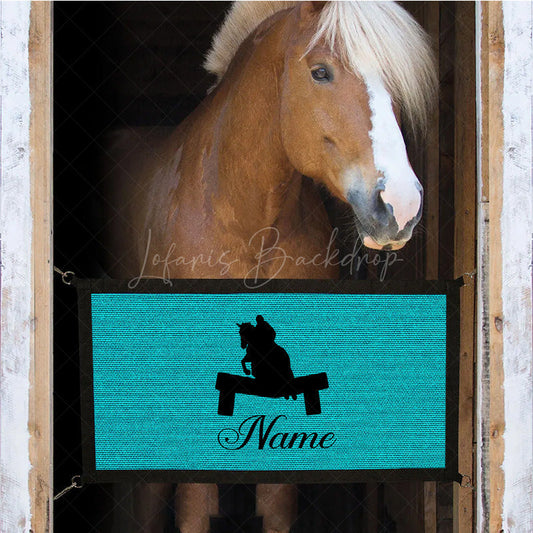 Lofaris Custom Horse Name Stall Guard for Barn Decor