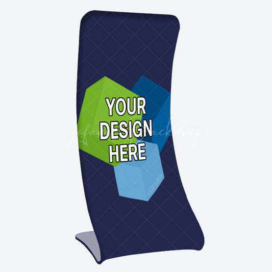Lofaris Custom Logo Snake C Fabric Display Stand For Trade Show
