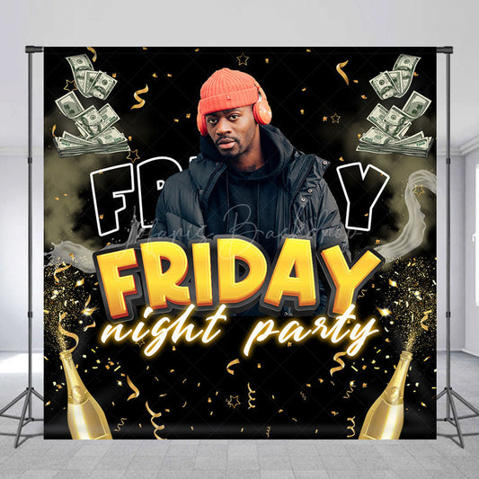 Lofaris Custom Name Photo Dollar Friday Night Party Backdrop