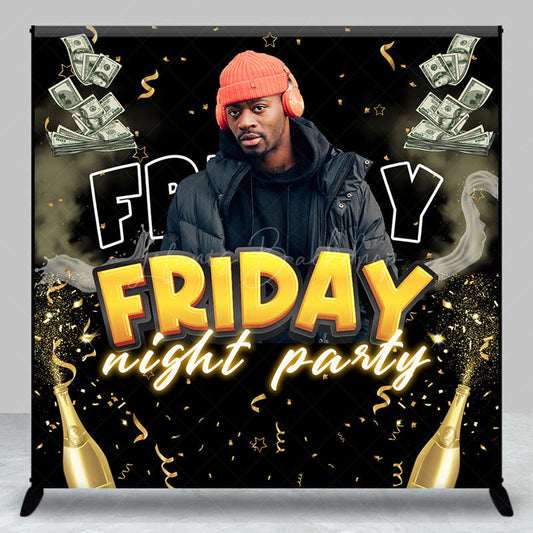 Lofaris Custom Name Photo Dollar Friday Night Party Backdrop