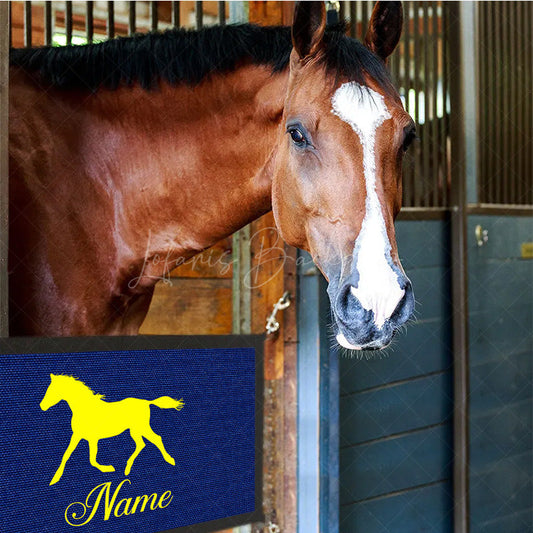 Lofaris Custom Name Ranch Branding Horse Stall Guard