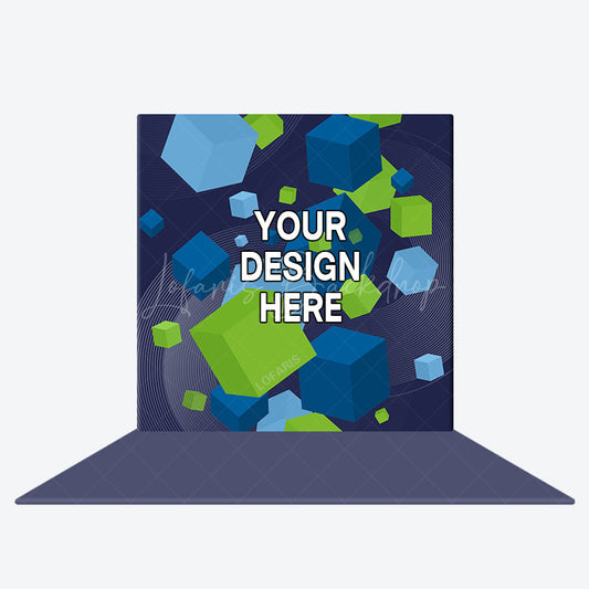 Lofaris Custom Photo L-shape Enclosure Backdrop Display for Event