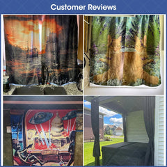 Lofaris Custom Photo Windows Curtains One Picture for 2 pcs Home Office Blackout Panels