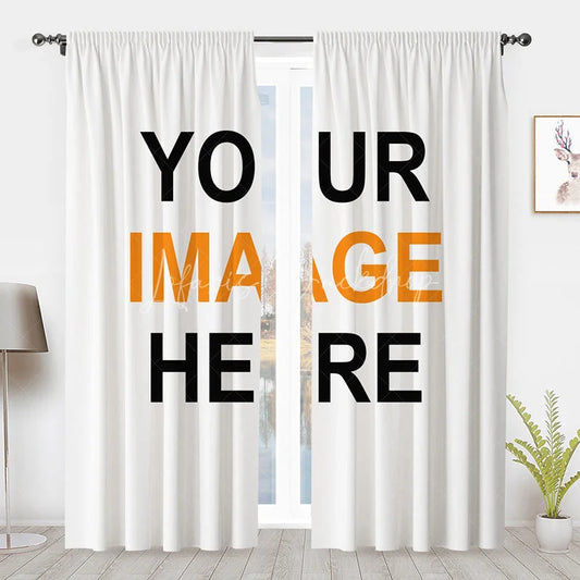 Lofaris Custom Photo Windows Curtains One Picture for 2 pcs Home Office Blackout Panels