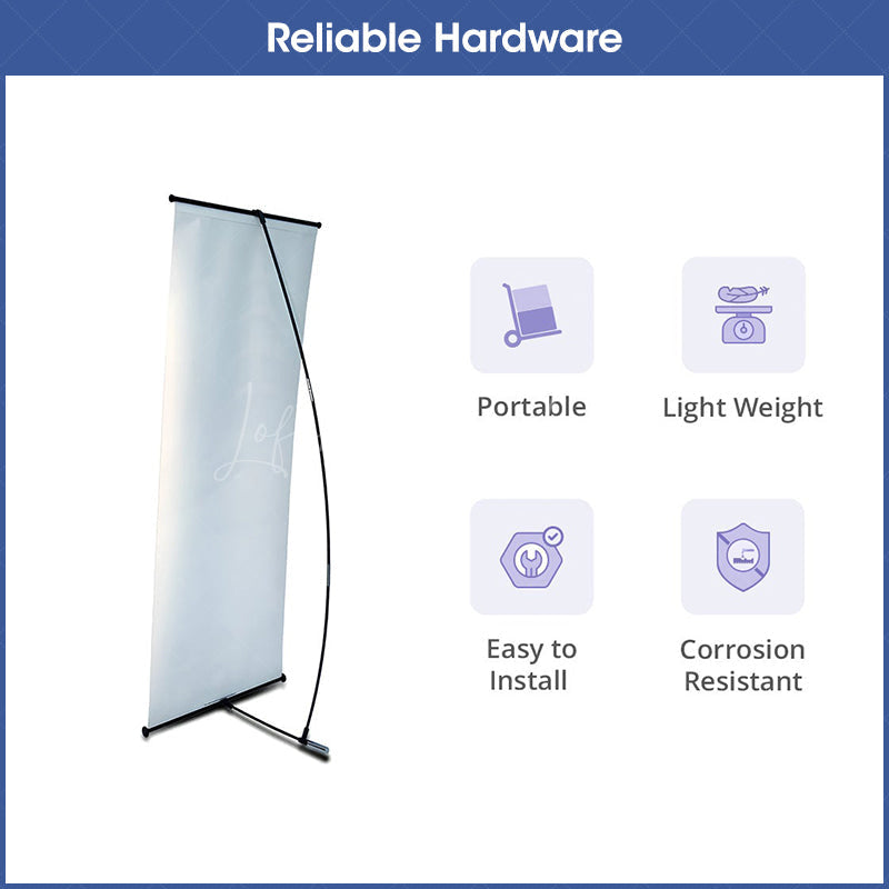 Lofaris Custom Printing L Banner Stand for Trade Show