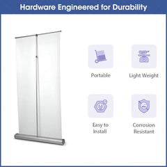 Lofaris Custom Printing Logo Wide Base Roll Up Banner Stand