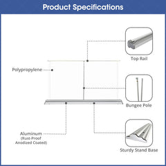 Lofaris Custom Silverstep Tabletop 60in Retractable Banner Stand