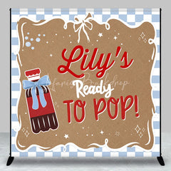 Lofaris Custom Soda Bottle Ready to Pop Backdrop Baby Shower Party Decor with Personalized Name