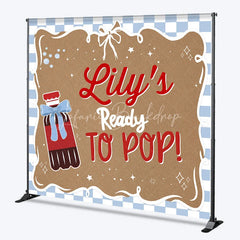 Lofaris Custom Soda Bottle Ready to Pop Backdrop Baby Shower Party Decor with Personalized Name