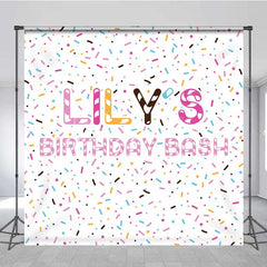 Lofaris Custom Sprinkles Birthday Backdrop Sweet Candy Confetti Photography Background