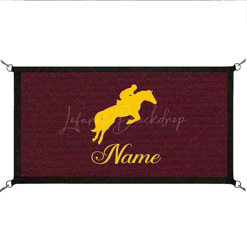 Lofaris Custom Stall Guard Name Logo for Horse Barn