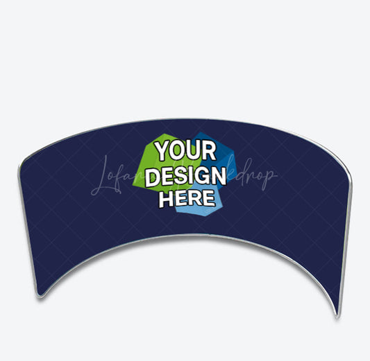 Lofaris Custom Text Exhibit 10FT Semi Circle Backdrop