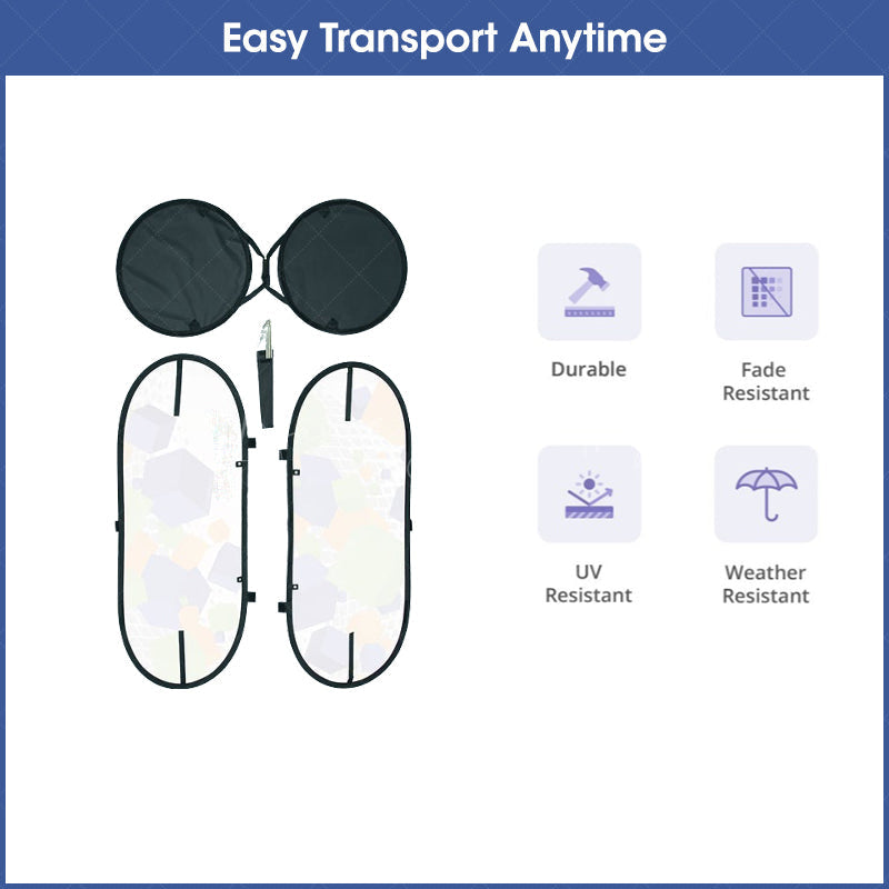 Lofaris Custom Trade Logo Horizontal Pop Out Banner