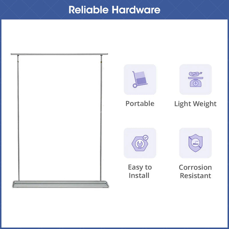 Lofaris Custom Trade Show Silverstep 60in Retractable Banner Stand