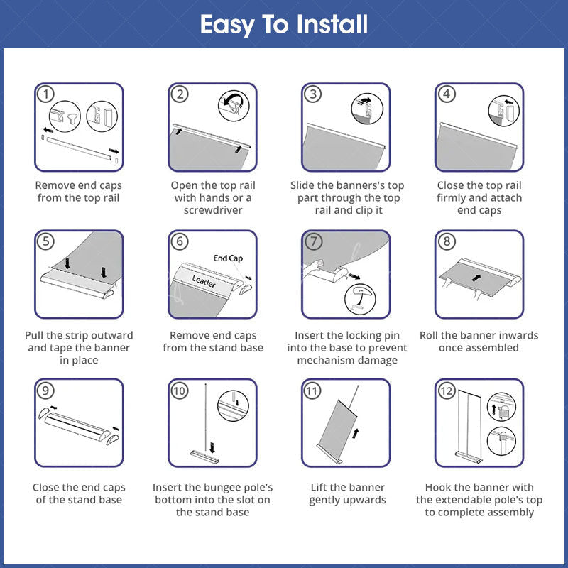 Lofaris Custom Trade Show Silverstep 60in Retractable Banner Stand