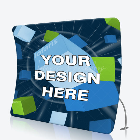 Lofaris Custom U Shaped Curve Tension Fabric Backdrop