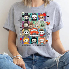 Lofaris Cute Cartoon Halloween Theme Tshirts