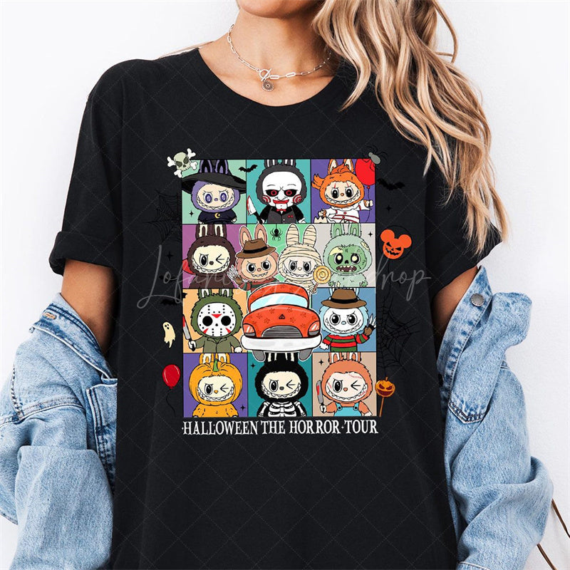 Lofaris Cute Cartoon Halloween Theme Tshirts