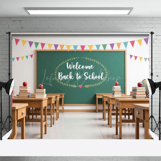 Lofaris Cute Welcome Back To School Classroom Photo Backdrop