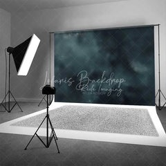 Lofaris Dark Blue Abstract Smoky Texture Backdrop Moody Cloud Grunge Photography Background Modern Portrait Decor