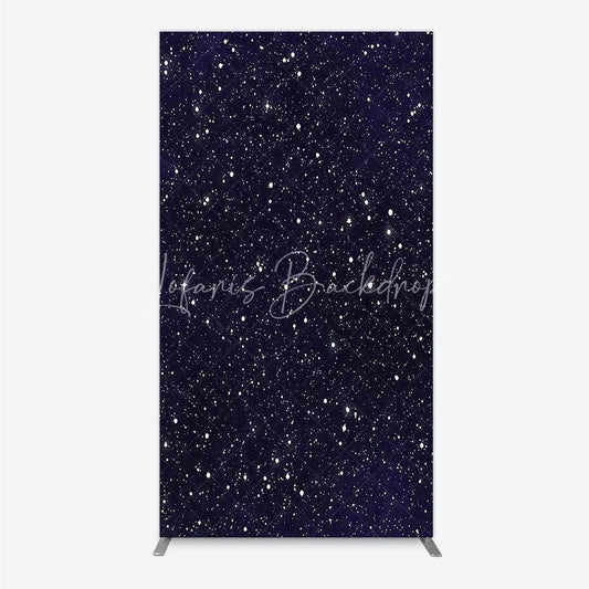 Lofaris Dark Blue Starry Night Galaxy Rectangle Arch Backdrop Celestial Space Theme for Birthday Party Decor