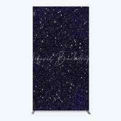 Lofaris Dark Blue Starry Night Galaxy Rectangle Arch Backdrop Celestial Space Theme for Birthday Party Decor