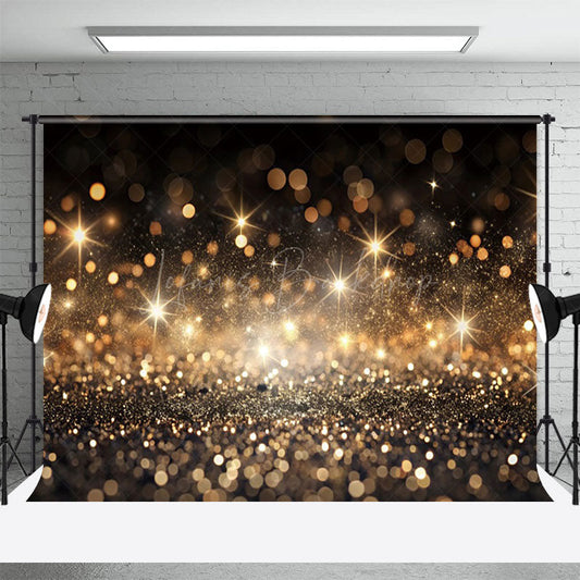 Lofaris Dark Brown With Bokeh Glitters Photography Backdrop