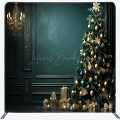 Lofaris Dark Green Wall Gifts Christmas Pillow Case Backdrop