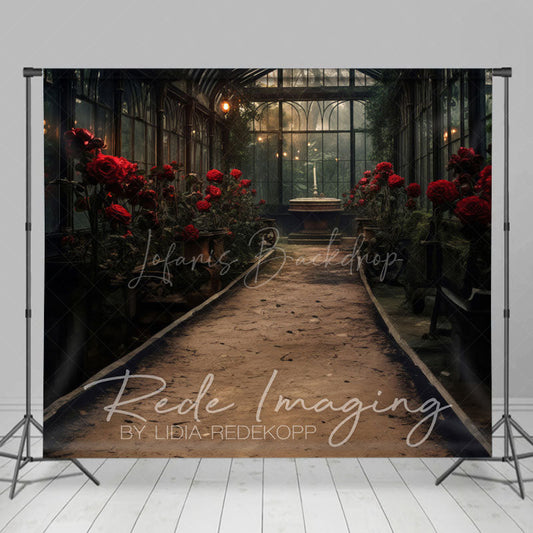 Lofaris Dark Indoor Lovely Greenhouse Window Photo Backdrop