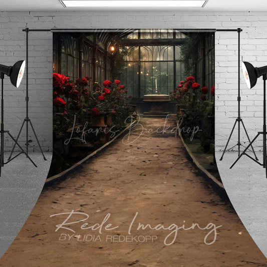 Lofaris Dark Indoor Lovely Greenhouse Window Sweep Backdrop