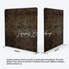 Lofaris Dark Rustic Brick Wall Square Double-Sided Backdrop Vintage Aged Texture for Photography and Studio Props