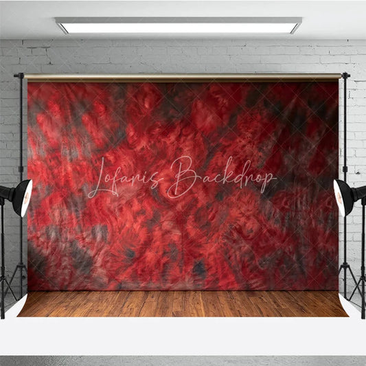 Lofaris Deep Red and Dark Grey Abstract Textured Photography Backdrop Artistic Studio Portrait Background for Fine Art