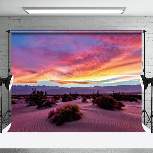 Lofaris Desert Gobi Beautiful Sunset Photography Backdrop