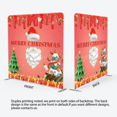 Lofaris Dessert Gift Santa Christmas Tension Fabric Backdrop