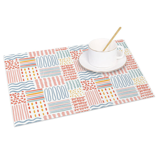 Lofaris Different Line Geometries Pattern Set of 4 Placemats
