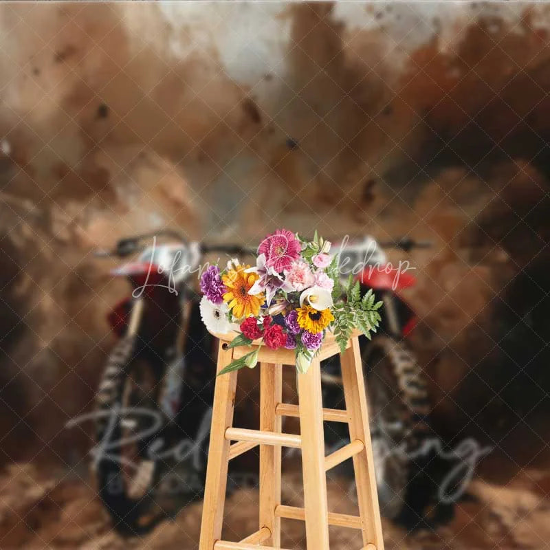 Lofaris Dirt Bike Motocross Racing Photography Backdrop Mud Splash Off Road Motorcycle Art Background